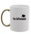 Чашка с цветной ручкой The coffemaker Золото фото