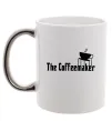 Чашка с цветной ручкой The coffemaker Серебро фото