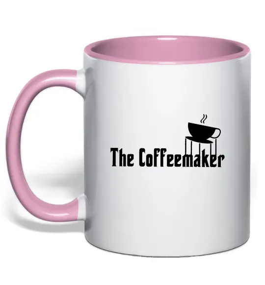 Чашка с цветной ручкой The coffemaker Нежно розовый фото
