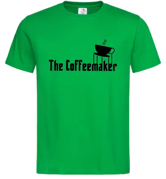 Мужская футболка The coffemaker Зеленый фото