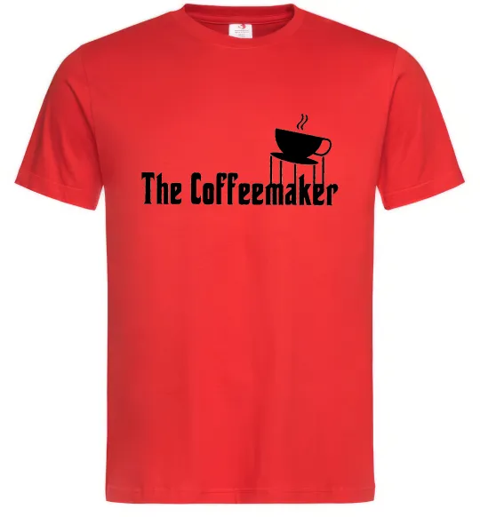 Мужская футболка The coffemaker Красный фото