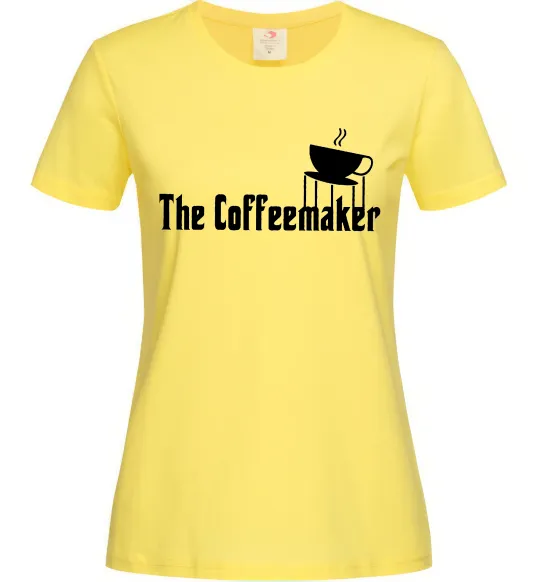 Женская футболка The coffemaker Лимонный фото
