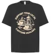 Футболка Оверсайз Support coffee Черный Футболка Оверсайз Support coffee Черный фото