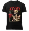 Мужская премиум футболка Staying alive Черный Мужская премиум футболка Staying alive Черный фото