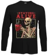 Лонгслив Staying alive Черный Лонгслив Staying alive Черный фото