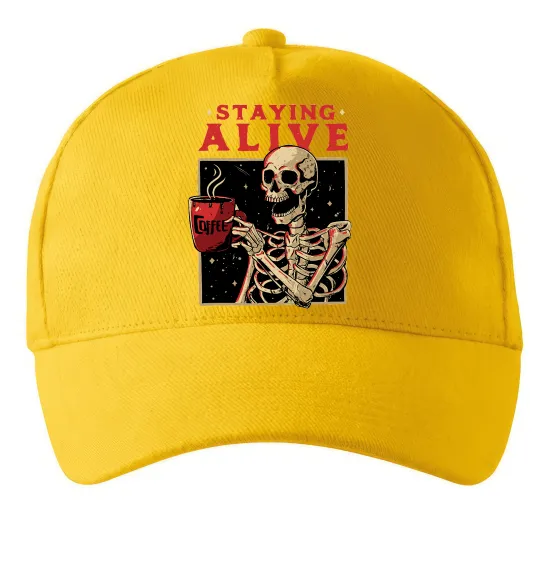 Кепка Staying alive Солнечно желтый фото