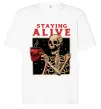 Футболка Оверсайз Staying alive Белый Футболка Оверсайз Staying alive Белый фото