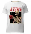 Мужская премиум футболка Staying alive Белый Мужская премиум футболка Staying alive Белый фото