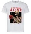Мужская футболка Staying alive Белый Мужская футболка Staying alive Белый фото