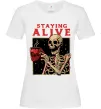 Женская футболка Staying alive Белый Женская футболка Staying alive Белый фото