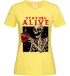 Женская футболка Staying alive Лимонный Женская футболка Staying alive Лимонный фото