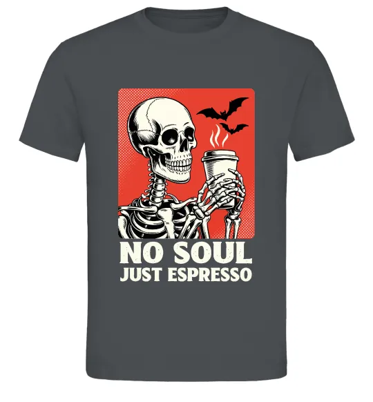 Мужская футболка Just espresso Графит фото
