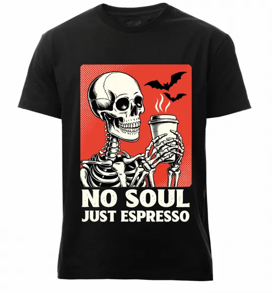 Мужская премиум футболка Just espresso Черный фото