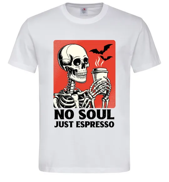 Мужская футболка Just espresso Белый фото