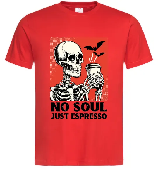 Мужская футболка Just espresso Красный фото