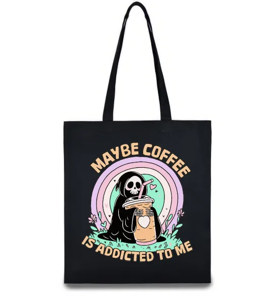 Эко-сумка Maybe coffe Черный фото