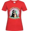 Женская футболка Maybe coffe Красный Женская футболка Maybe coffe Красный фото