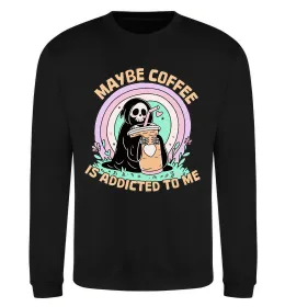 Свитшот Maybe coffe Черный фото