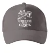 Кепка Coffee is my craft Серый фото