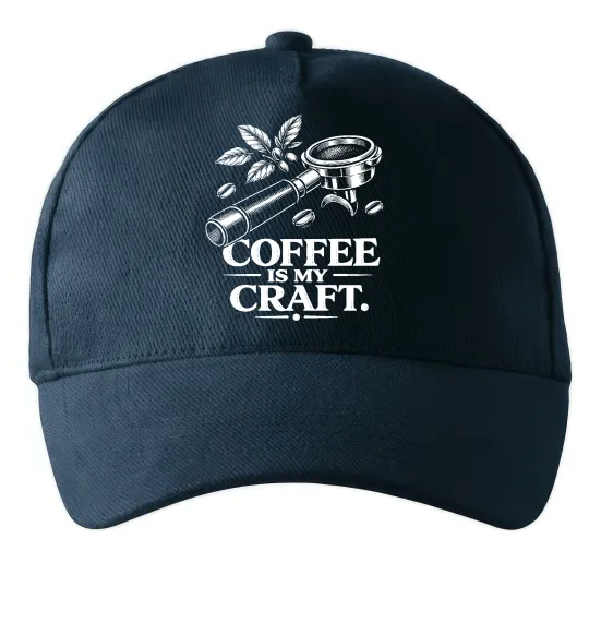 Кепка Coffee is my craft Темно-синий фото