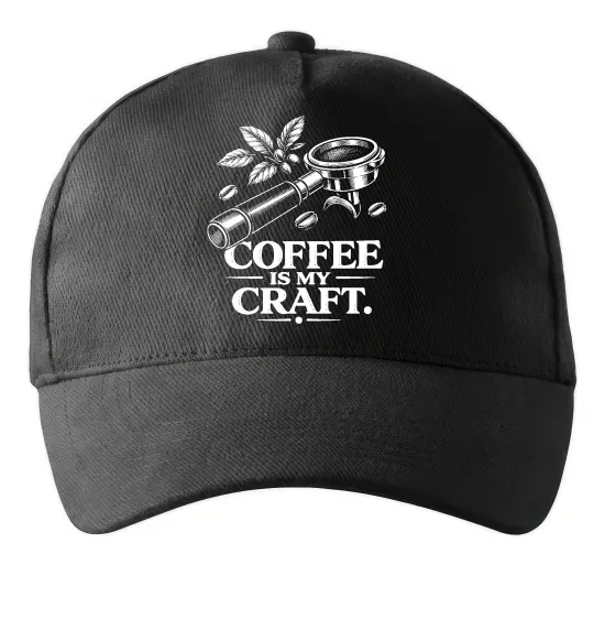 Кепка Coffee is my craft Черный фото