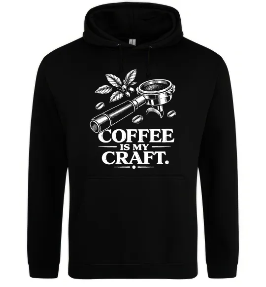 Женская толстовка (худи) Coffee is my craft Черный фото