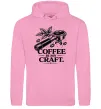Мужская толстовка (худи) Coffee is my craft Розовый Мужская толстовка (худи) Coffee is my craft Розовый фото