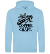 Мужская толстовка (худи) Coffee is my craft Голубой Мужская толстовка (худи) Coffee is my craft Голубой фото