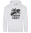 Женская толстовка (худи) Coffee is my craft Серый меланж Женская толстовка (худи) Coffee is my craft Серый меланж фото