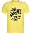 Мужская футболка Coffee is my craft Лимонный Мужская футболка Coffee is my craft Лимонный фото