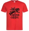 Мужская футболка Coffee is my craft Красный Мужская футболка Coffee is my craft Красный фото
