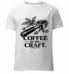 Мужская премиум футболка Coffee is my craft Белый Мужская премиум футболка Coffee is my craft Белый фото
