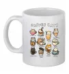 Чашка керамічна Coffee cats Білий фото