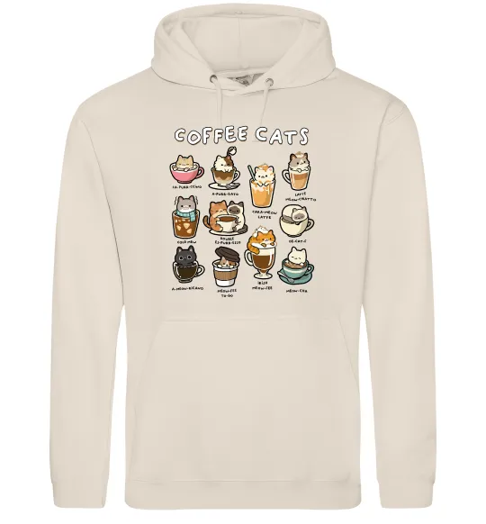 Чоловіча толстовка (худі) Coffee cats Таш фото