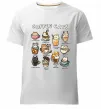 Чоловіча преміум футболка Coffee cats Білий фото