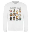 Світшот Coffee cats Білий Світшот Coffee cats Білий фото