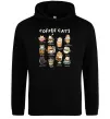 Жіноча толстовка (худі) Coffee cats Чорний фото