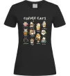 Жіноча футболка Coffee cats Чорний фото