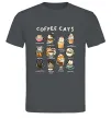 Чоловіча футболка Coffee cats Графіт Чоловіча футболка Coffee cats Графіт фото