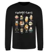 Світшот Coffee cats Чорний Світшот Coffee cats Чорний фото