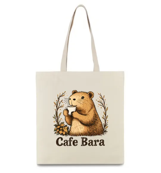 Эко-сумка Cafe bara Бежевый фото