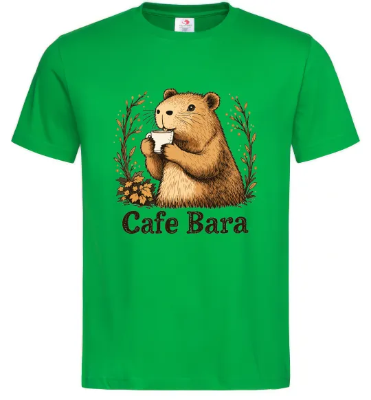 Мужская футболка Cafe bara Зеленый фото