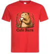 Мужская футболка Cafe bara Красный Мужская футболка Cafe bara Красный фото