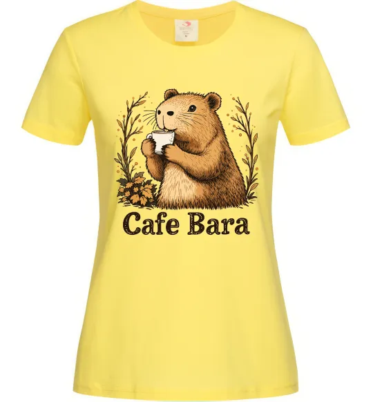 Женская футболка Cafe bara Лимонный фото