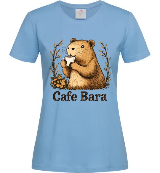 Женская футболка Cafe bara Голубой фото
