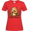 Женская футболка Cafe bara Красный Женская футболка Cafe bara Красный фото
