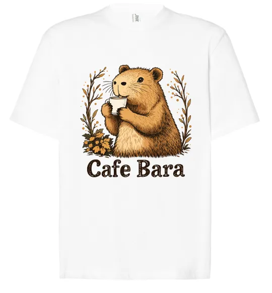Футболка Оверсайз Cafe bara Белый фото