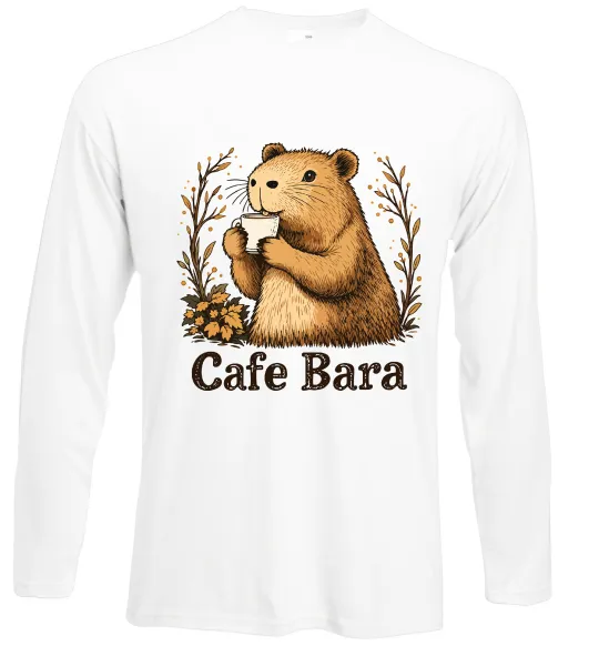 Лонгслив Cafe bara Белый фото