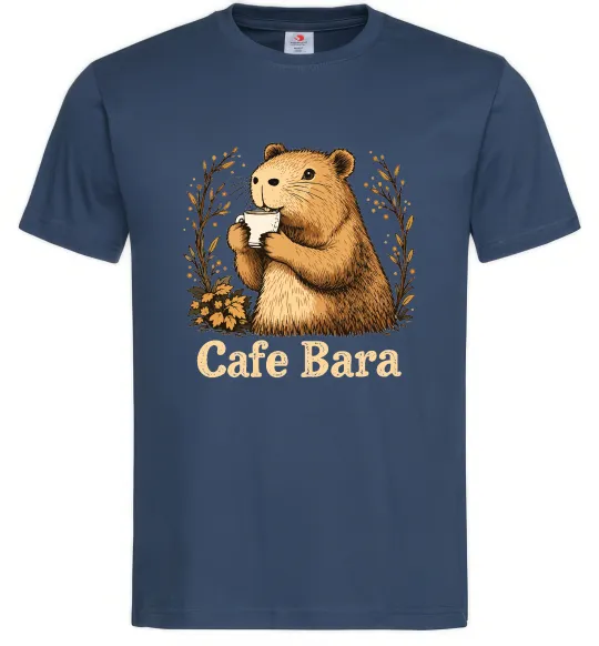 Мужская футболка Cafe bara Темно-синий фото