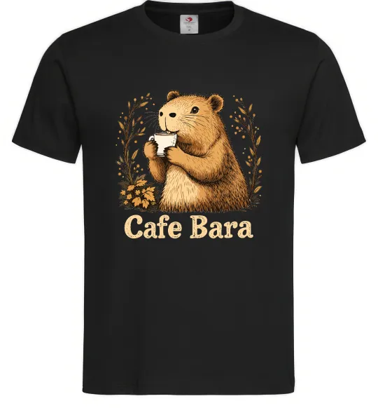 Мужская футболка Cafe bara Черный фото